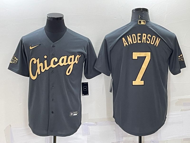 Cheap Men Chicago White Sox 7 Anderson Grey 2022 All Star Nike MLB Jersey